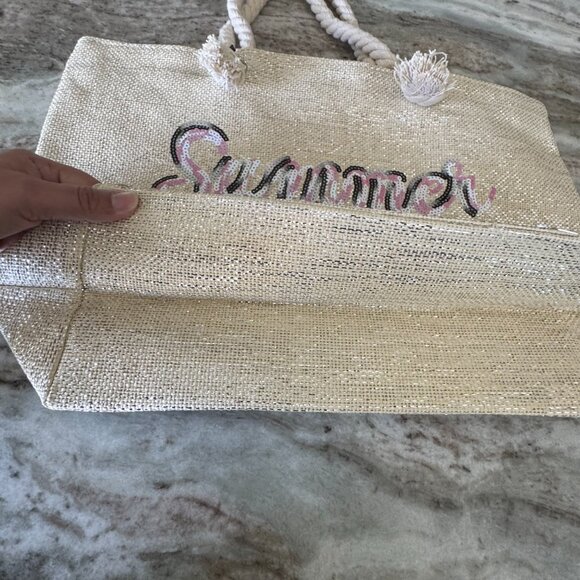 NEW Beach Tote Bag "Summer is Here" - Picture 4 of 7
